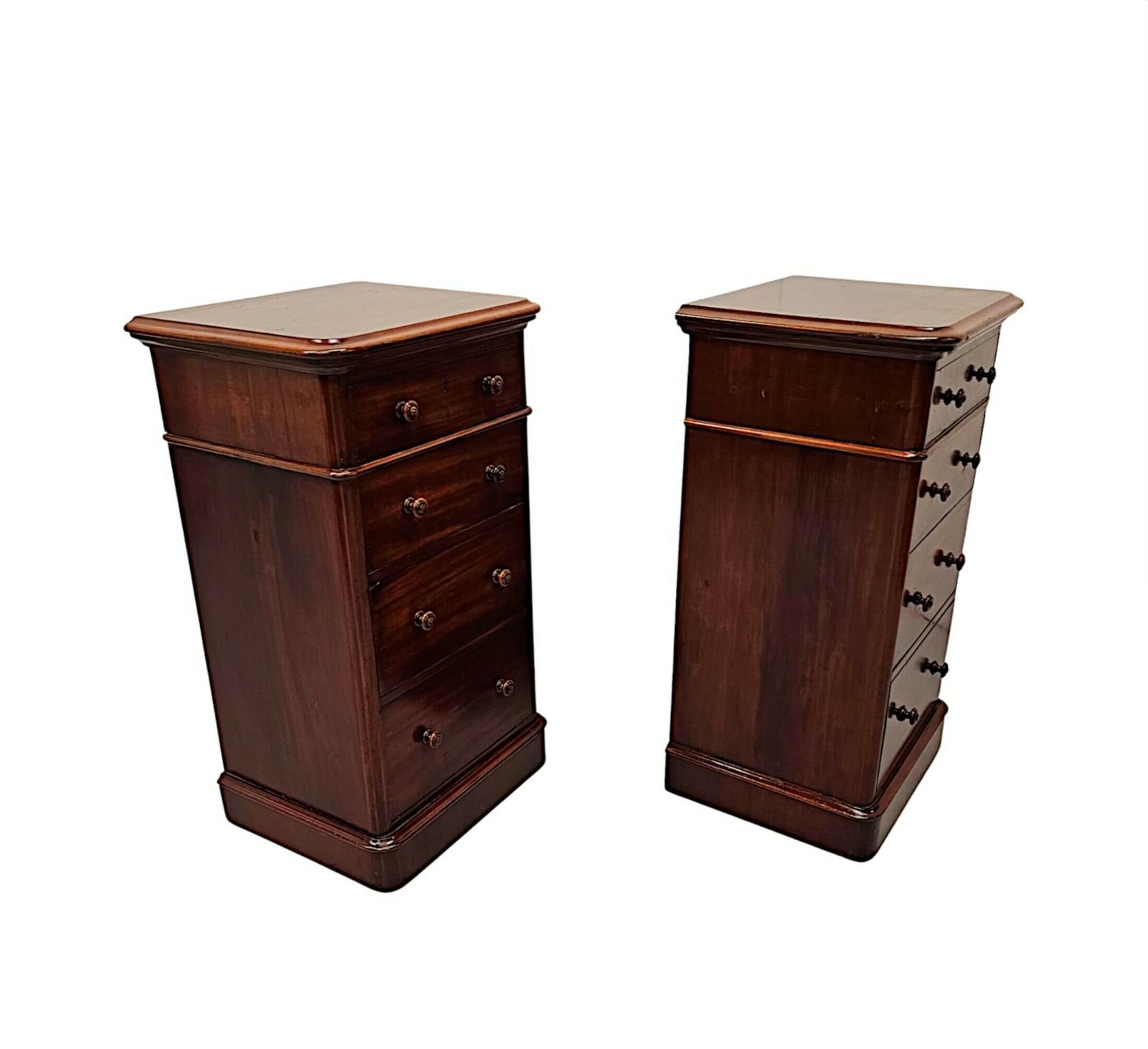 A Fabulous Pair Of 19th Century Bedside Chests photo furniture