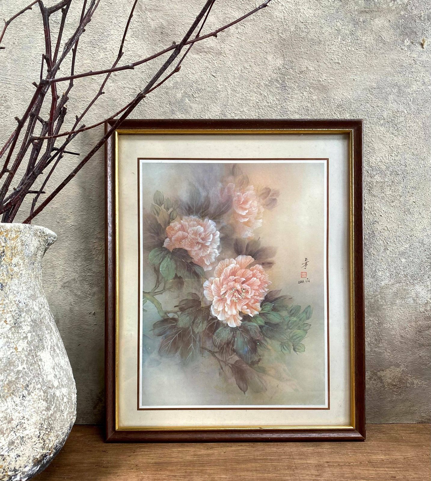 Lena Lui Floral, Portrait Print. New Home Gift, Home Decor.