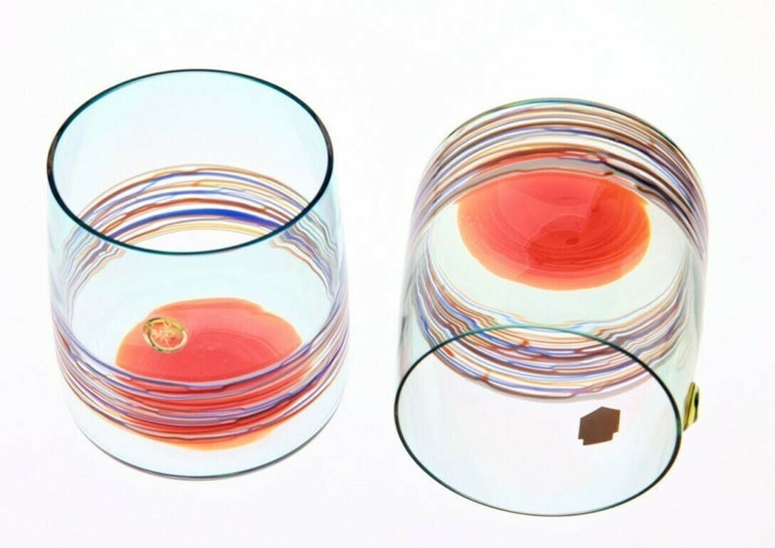 2400.0 Set Of 10 Murano Tumblers, Cenedese Sfumato 1960, Young Collection, Masterpieces photo