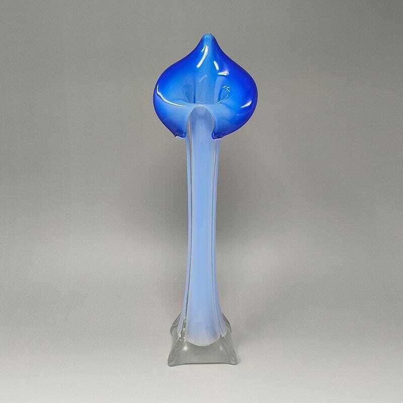 1960s Astonishing Jack In The Pulpit "Calla Lily" Vase In Murano Glass photo furniture