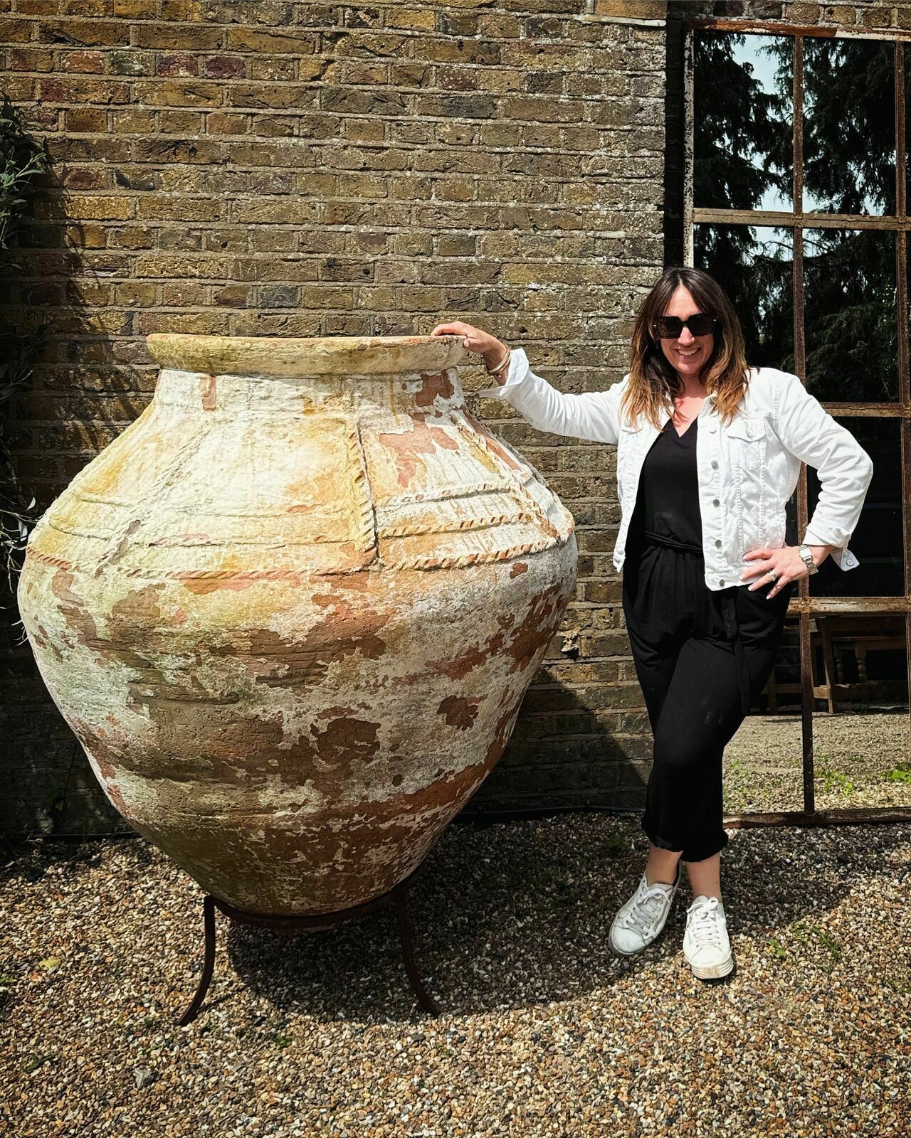 Huge Antique Urn / Garden Pot, 1800s photo for sale