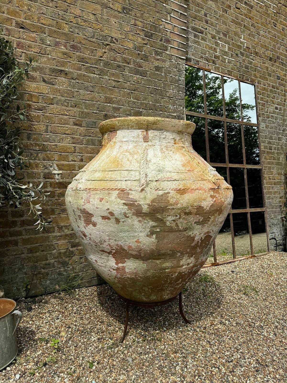 photo furniture Huge Antique Urn / Garden Pot, 1800s