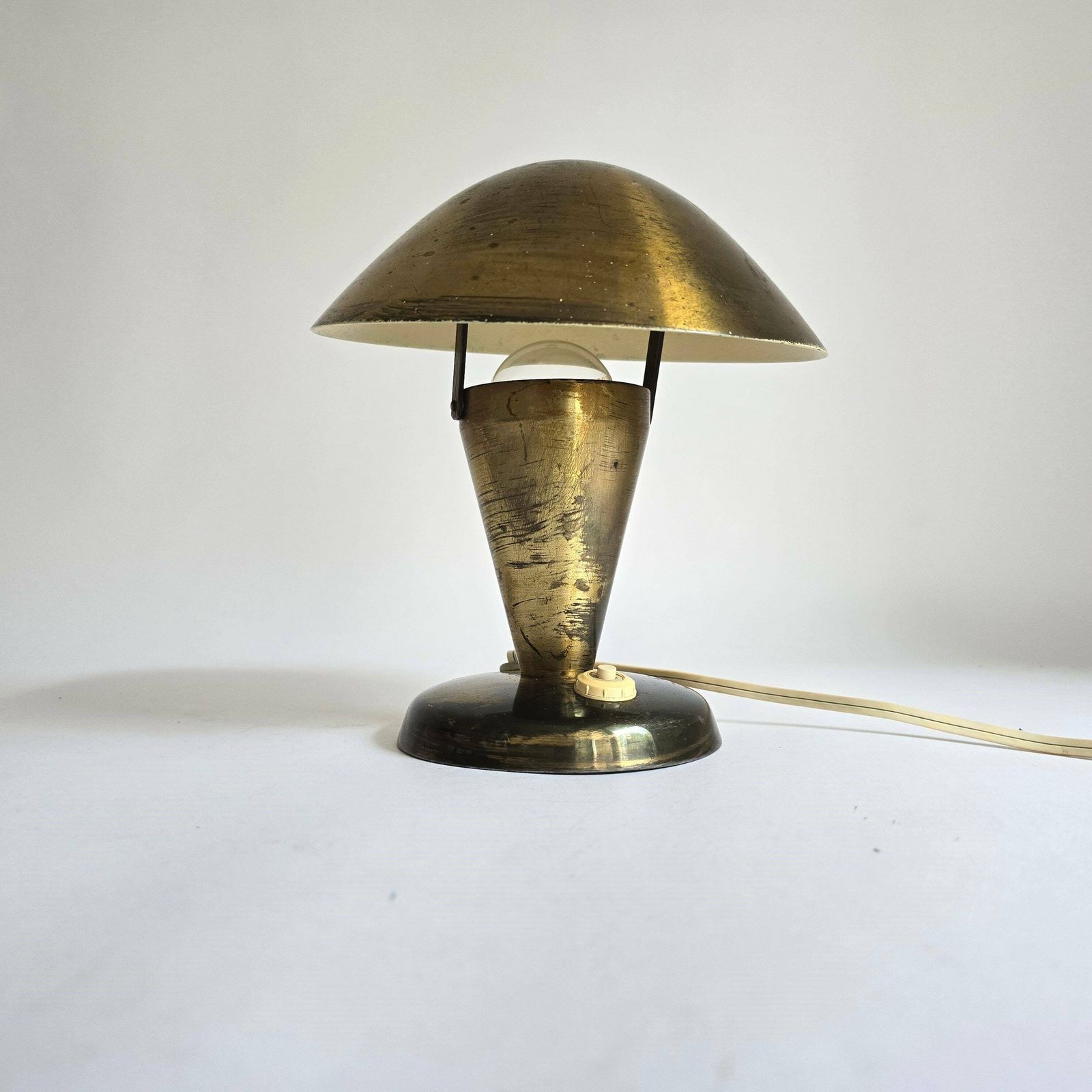 Vintage Mushroom Art Deco Table Lamp By Josef Hurka For Napako Czechoslovakian Table Bauhaus Lamp photo furniture
