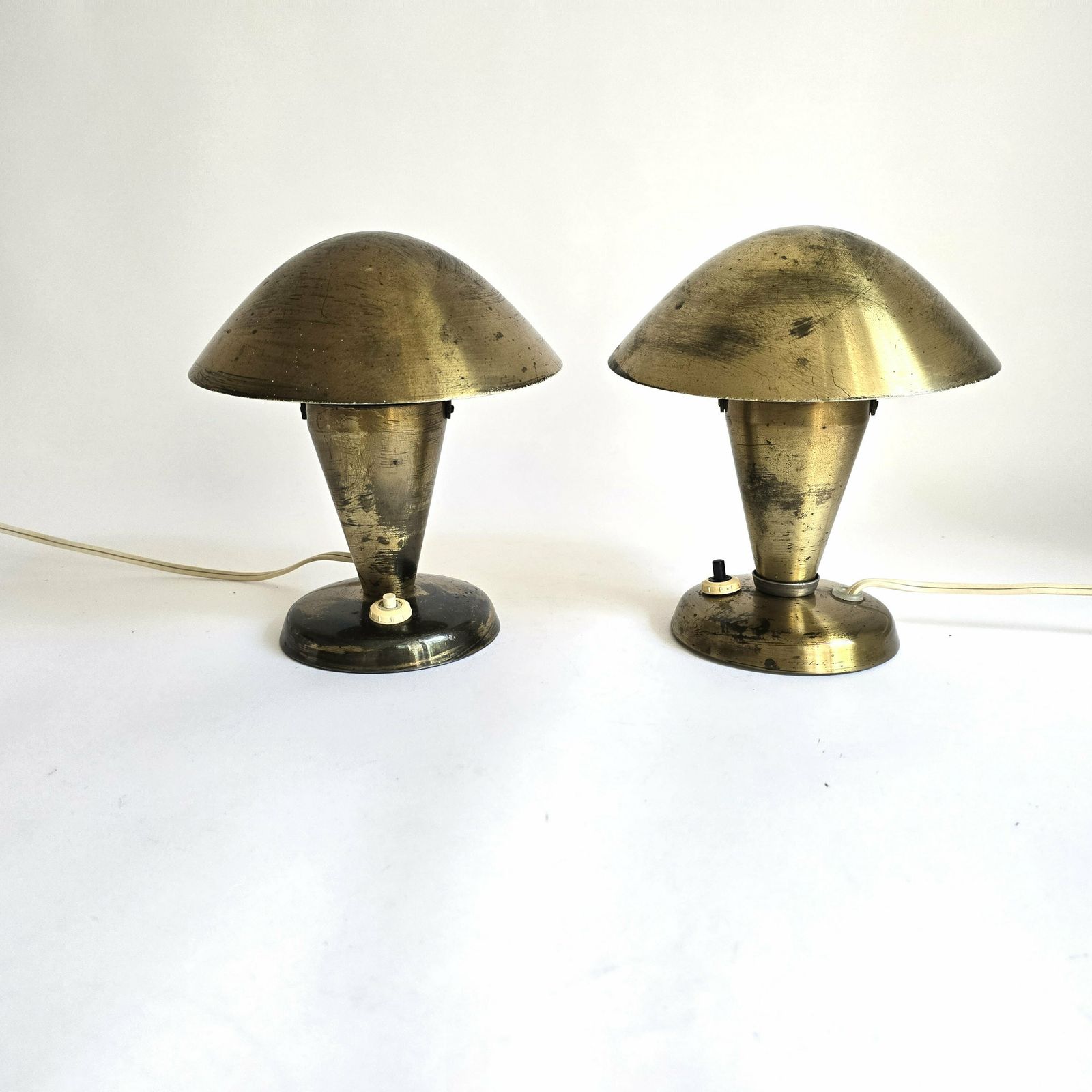 photo for sale Vintage Mushroom Art Deco Table Lamp By Josef Hurka For Napako Czechoslovakian Table Bauhaus Lamp