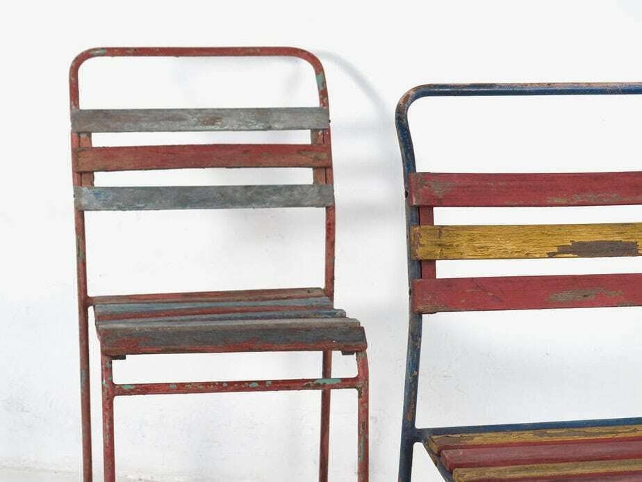 Antique Garden Chairs (C.1900). Set Of 4 Pieces #6 photo 608.0