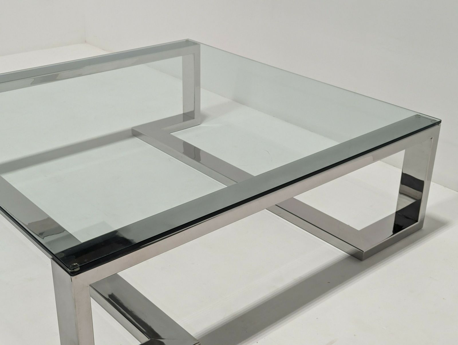 Decorus Arissa Chrome Coffee Cocktail Table photo Furniture