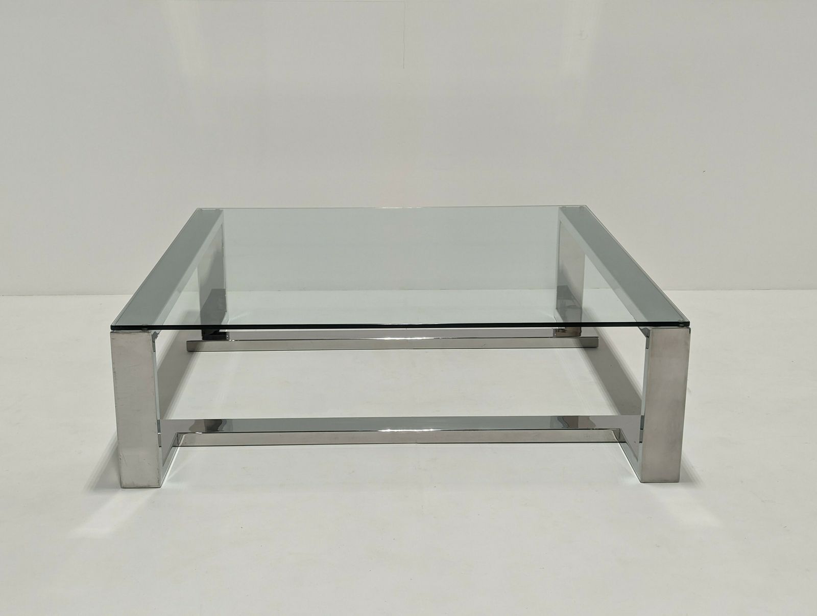 Decorus Arissa Chrome Coffee Cocktail Table photo vinterior