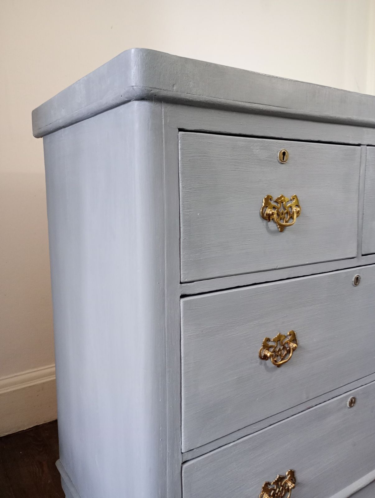 Victorian Chest Of Drawers, Painted Gustavian Grey photo buy