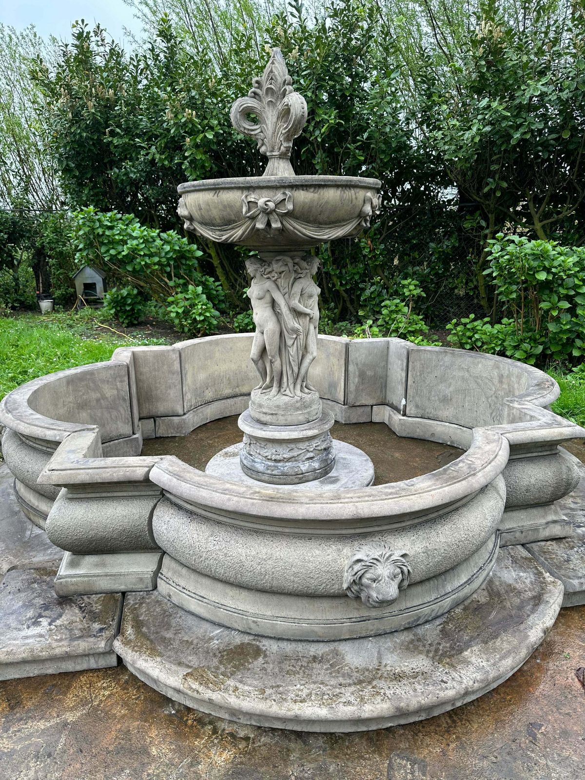Huge, Stone Water Fountain/Feature, Reclaimed From Belgium photo furniture