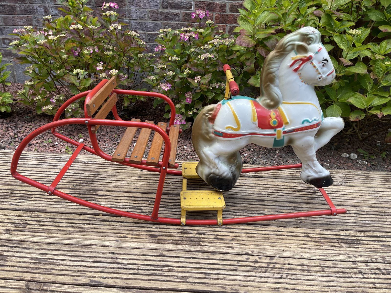 English Rocking Horse By Mobo For D. Sebel & Co. Ltd., 1950s photo furniture
