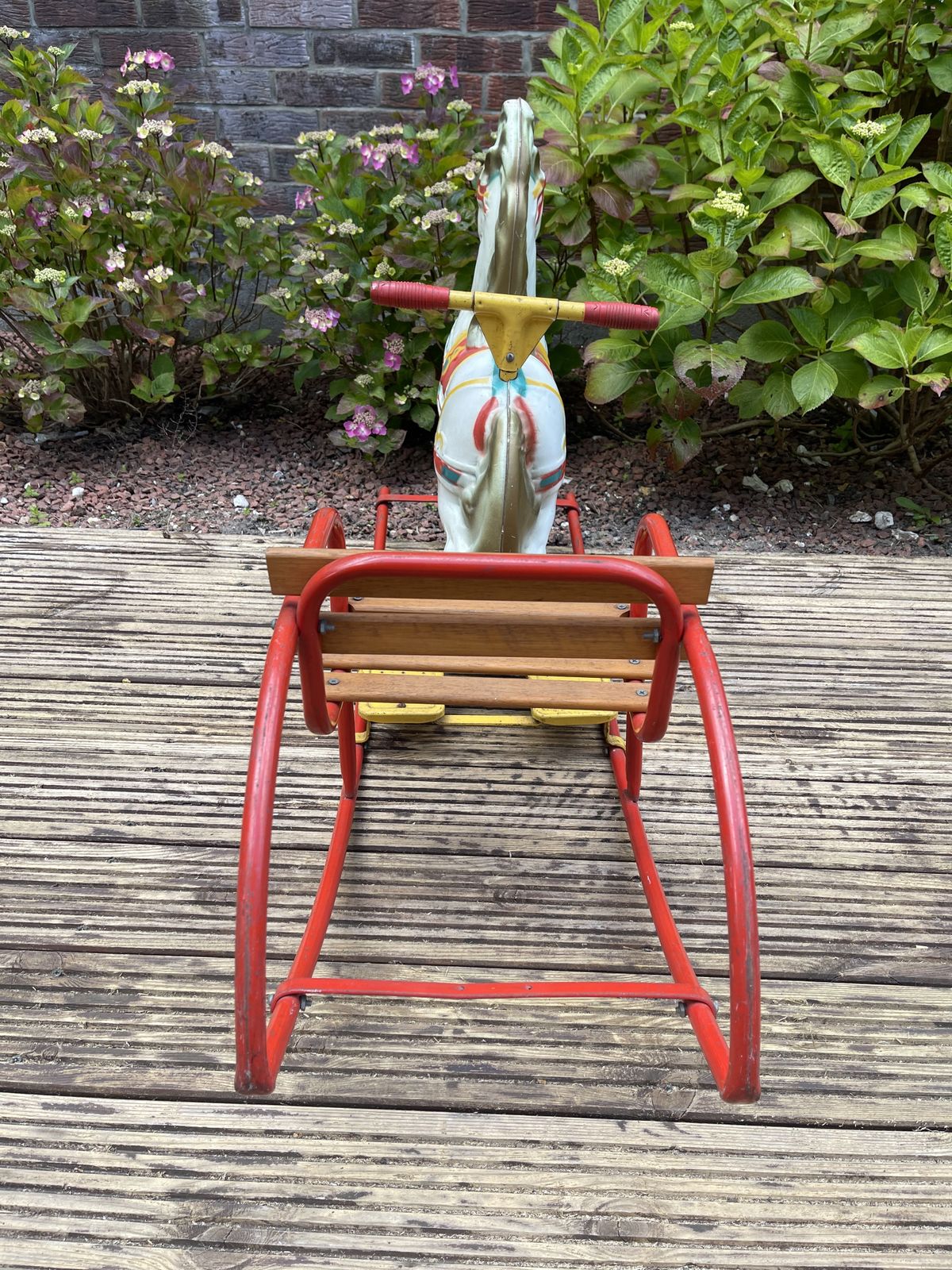 English Rocking Horse By Mobo For D. Sebel & Co. Ltd., 1950s photo vinterior