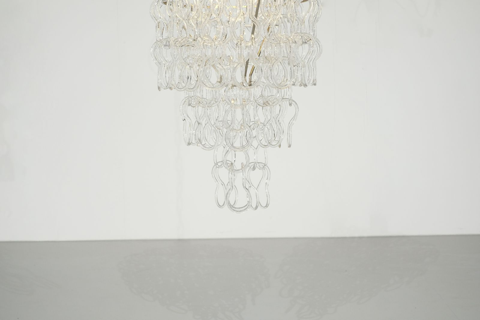 Chandelier Giogali By Angelo Mangiarotti For Vistosi, Italy 1970s. photo Lighting