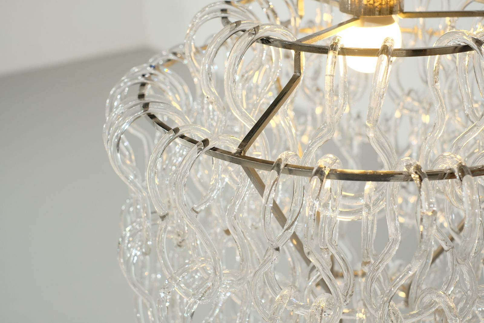 photo furniture Chandelier Giogali By Angelo Mangiarotti For Vistosi, Italy 1970s.