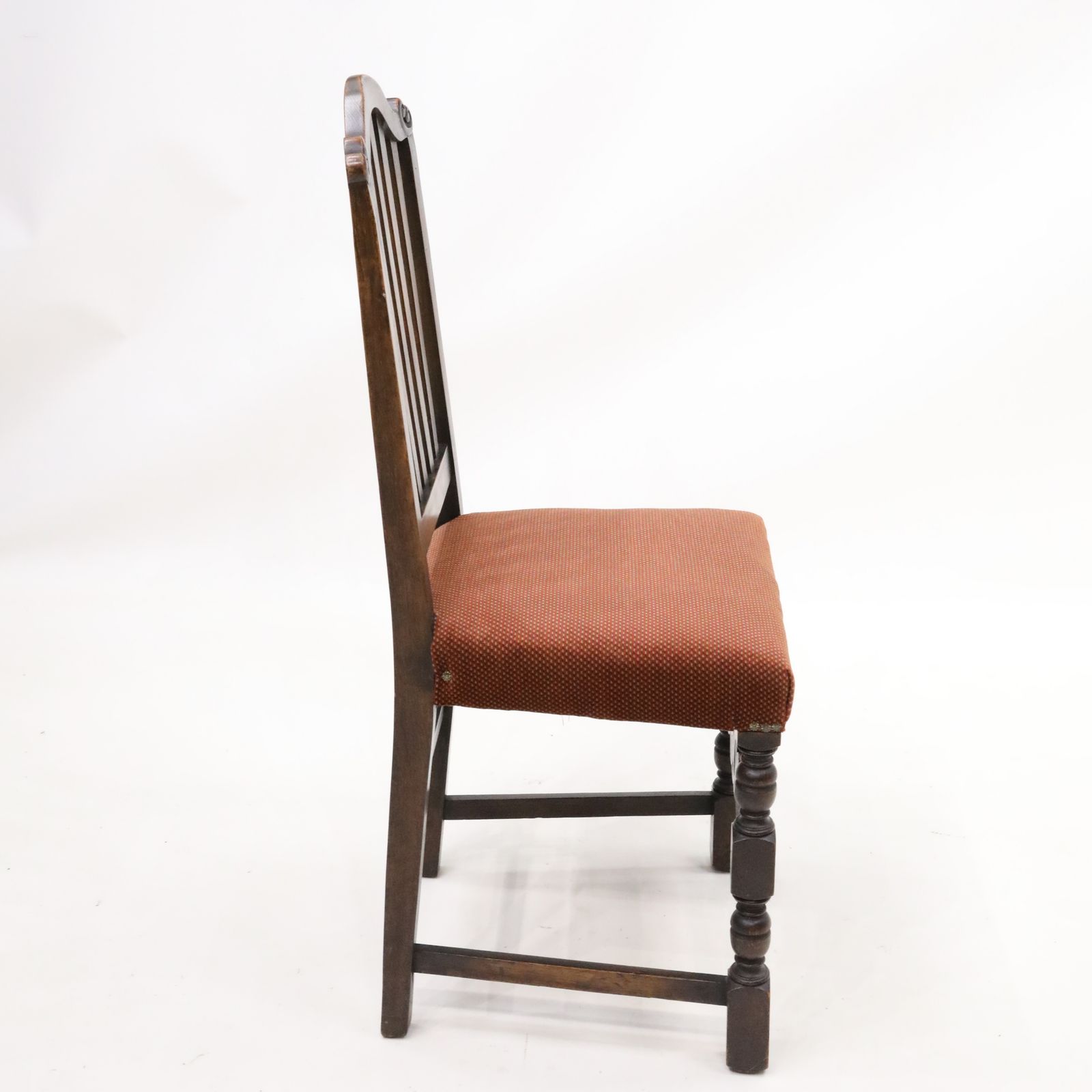 Vintage Oak Hall/Study/Bedroom Chair Highly Carved Stretcher Free Uk Delivery photo buy