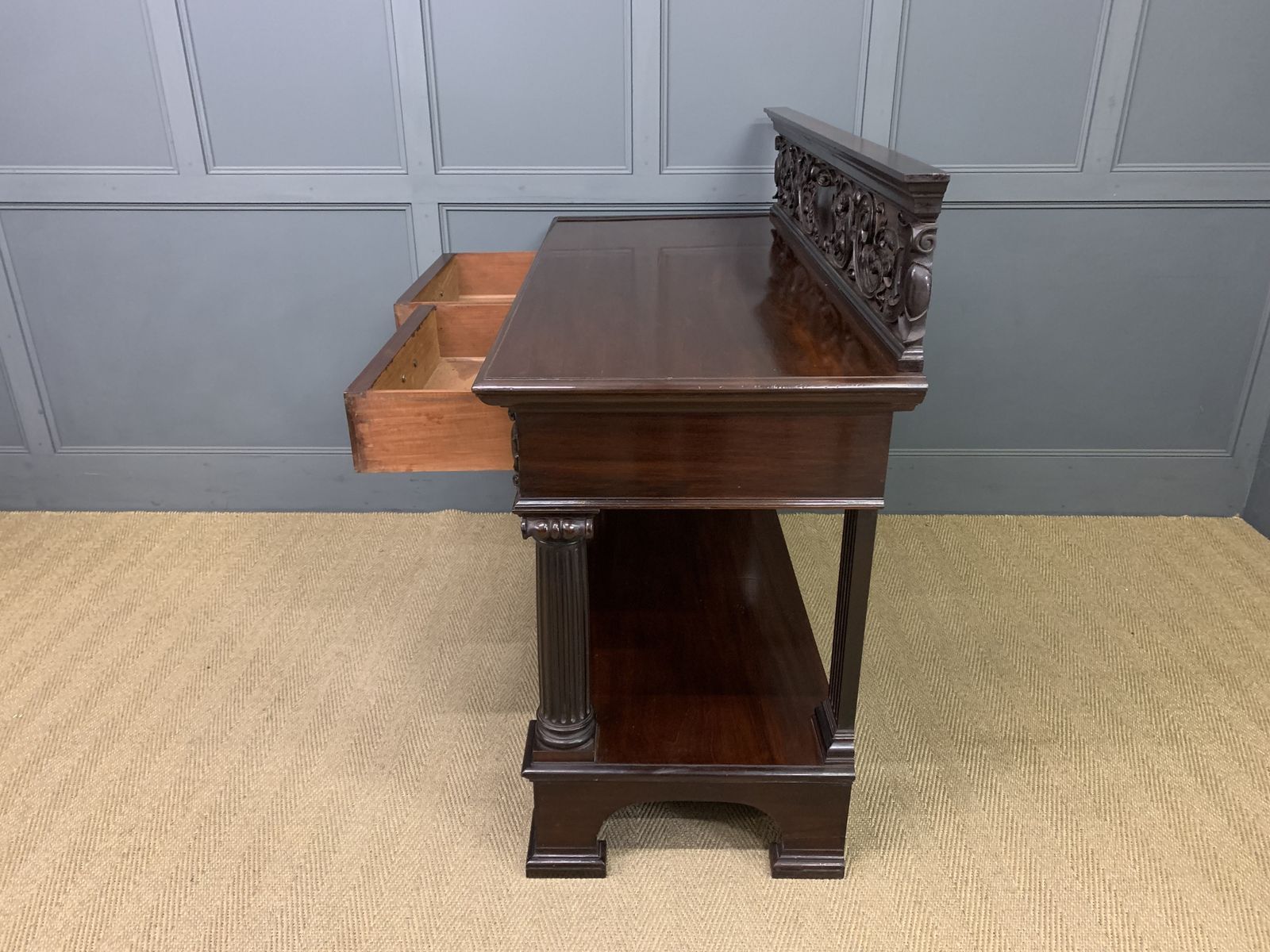 photo buy Victorian Carved Mahogany Buffet