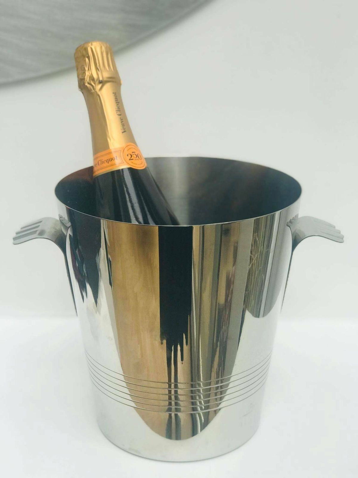 Champagne Bucket Letang Remy France Vintage Bottle Bucket Ice Bucket Two Handles Man Cave Gift Stainless Steel 18/10 Wine Cooler photo vinterior