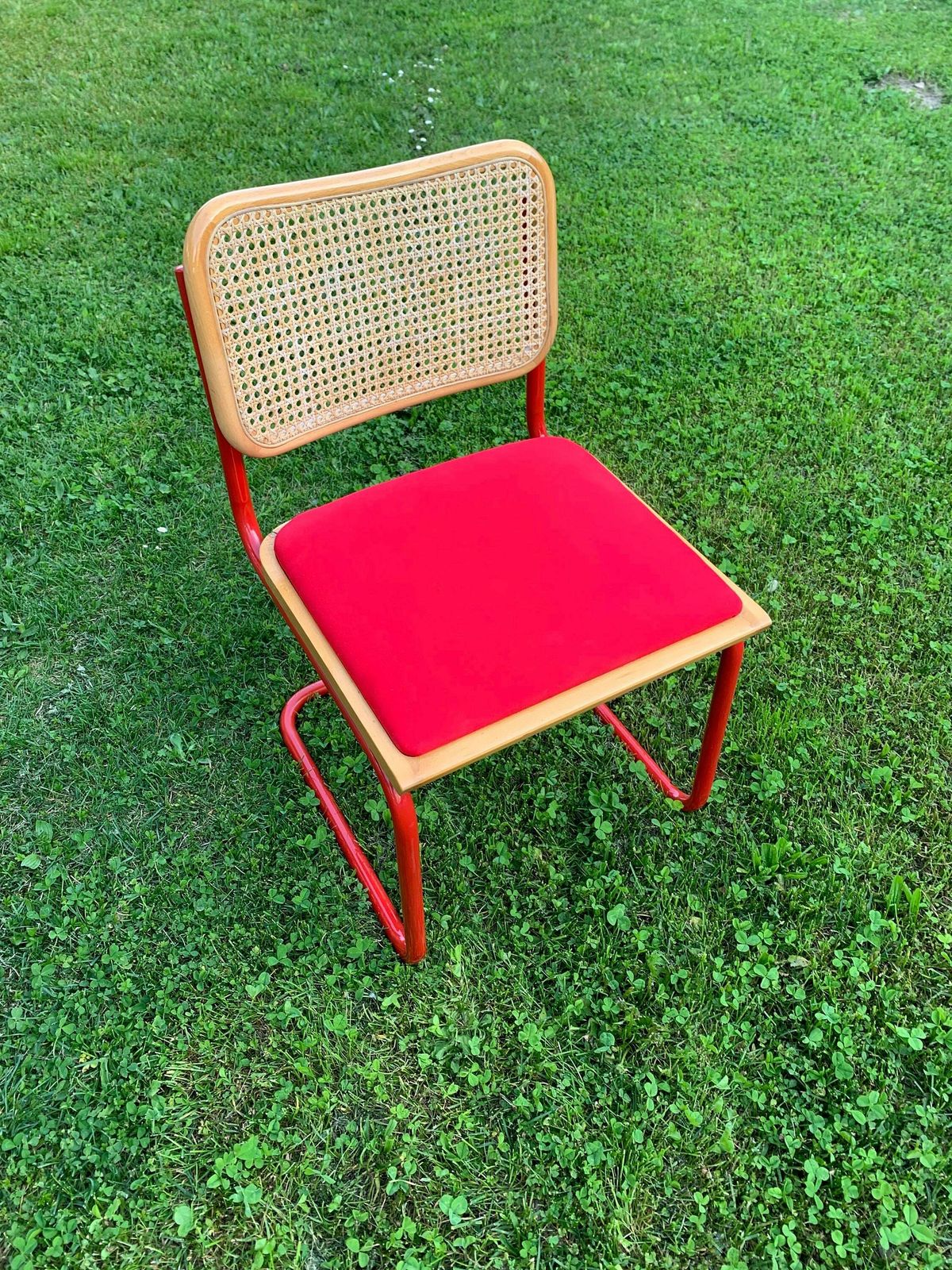 1 Mid Century Modern Italian Marcel Breuer Style B32 Cesca Chair, 70s photo for sale