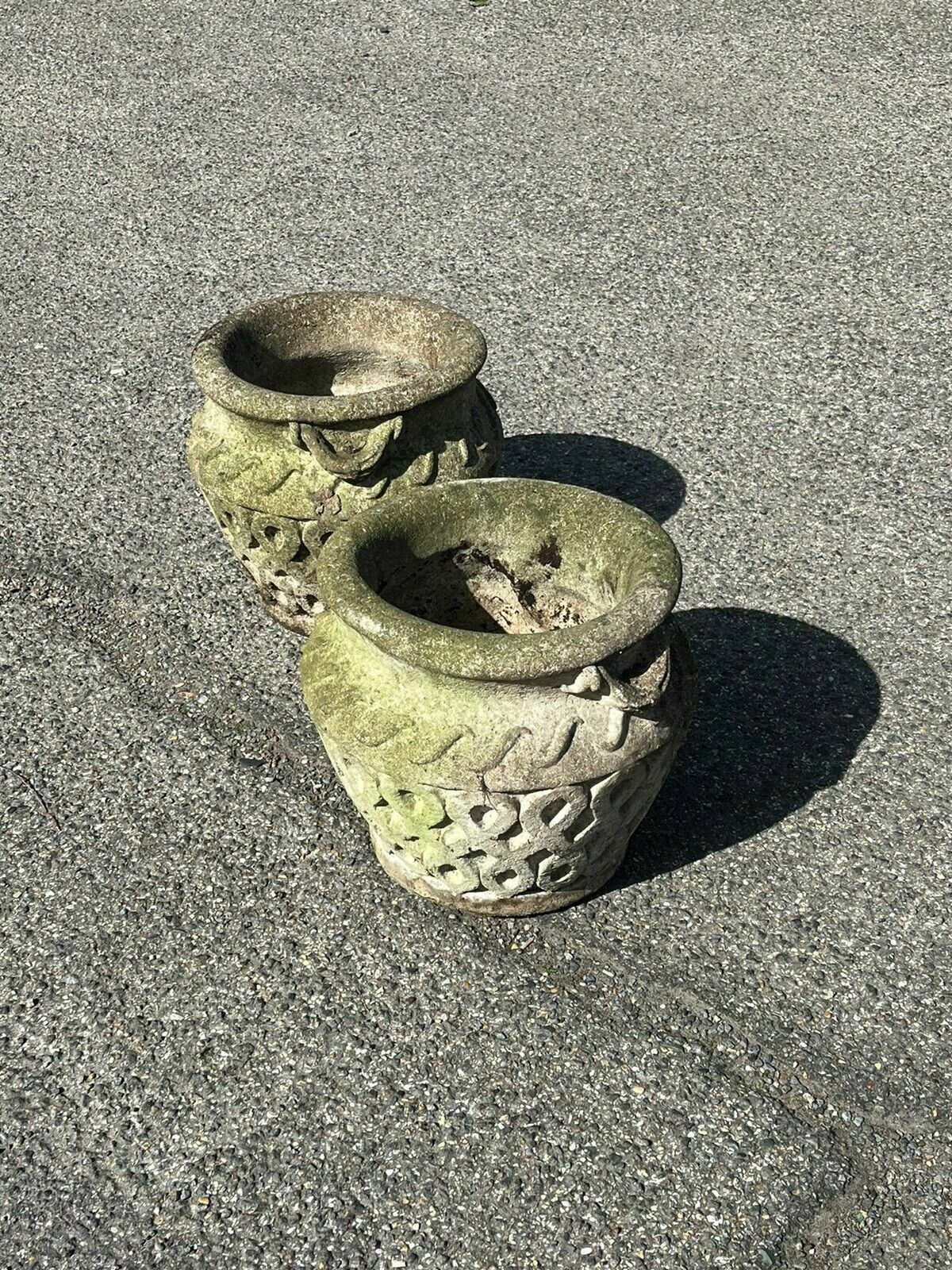 Pair Of Planters, Urns, Plant Pots photo vintage