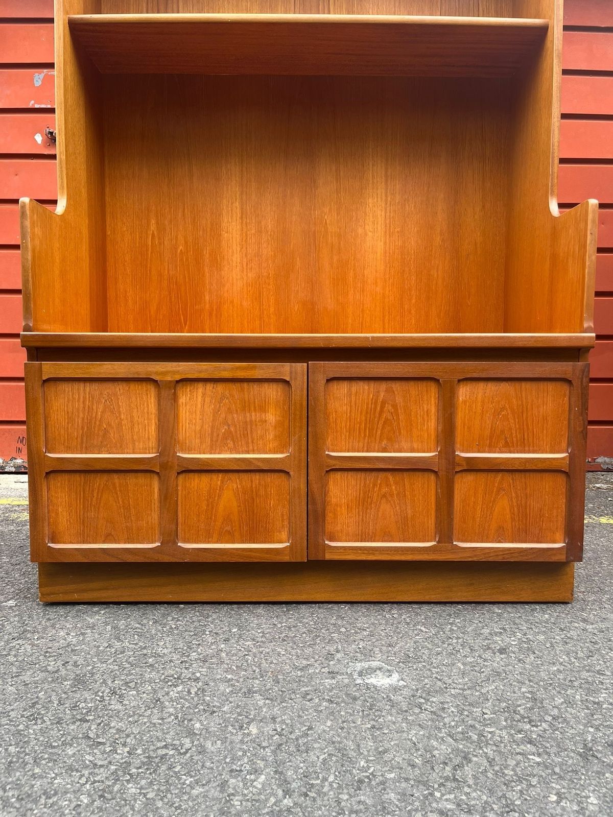 Vintage 1970s Nathan Mid Century Teak Bookcase Cabinet photo furniture