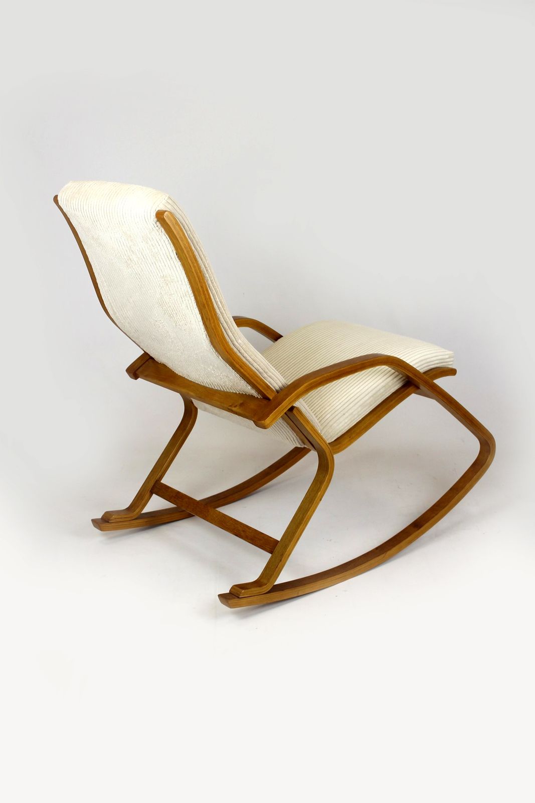Restored Mid Century Plywood Rocking Chair By Ludvik Volak For Drevopodnik Holesov, 1960s photo buy