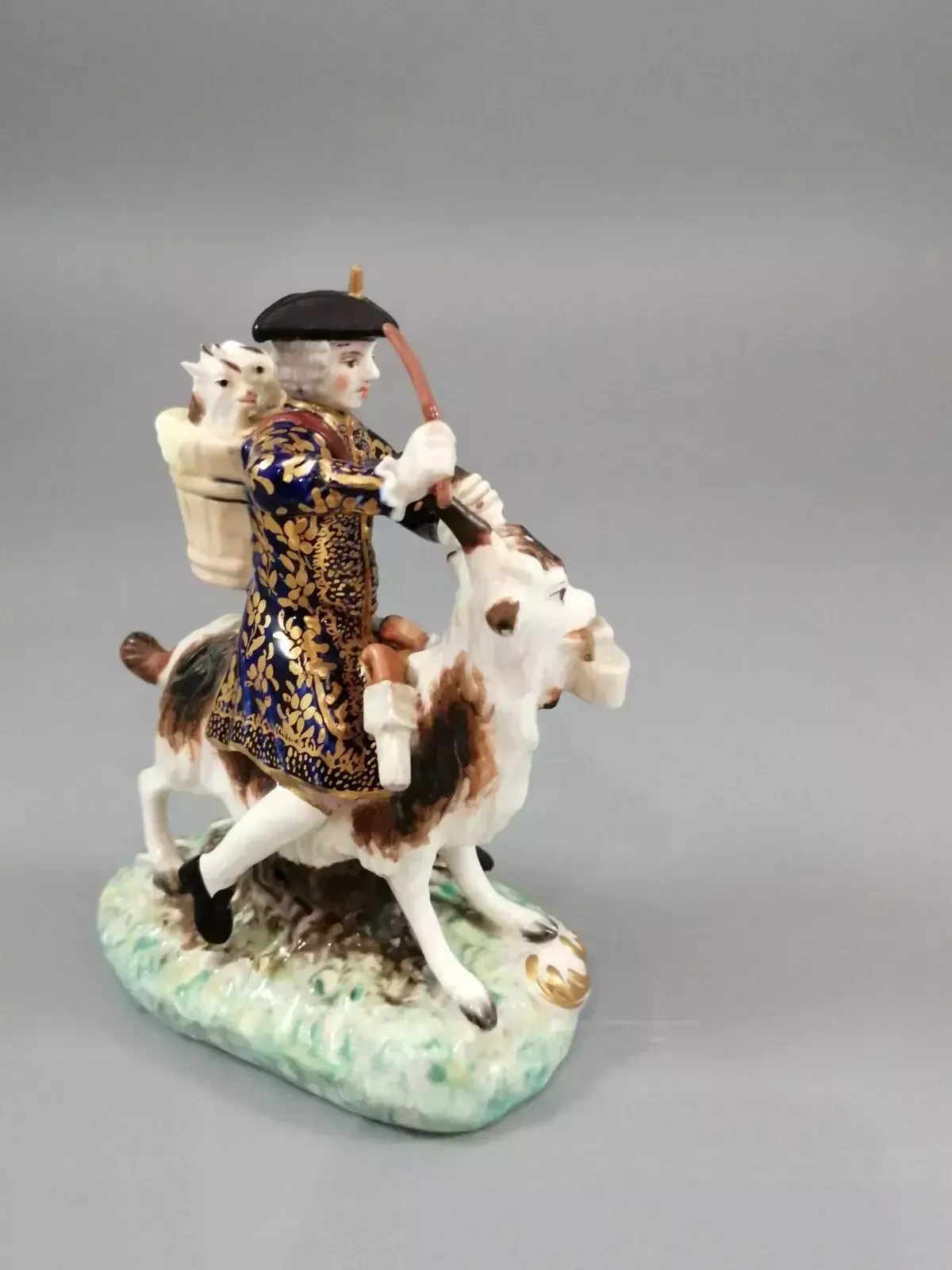 photo for sale Derby Figurines Of The Welch Tailor And His Wife, C.1820