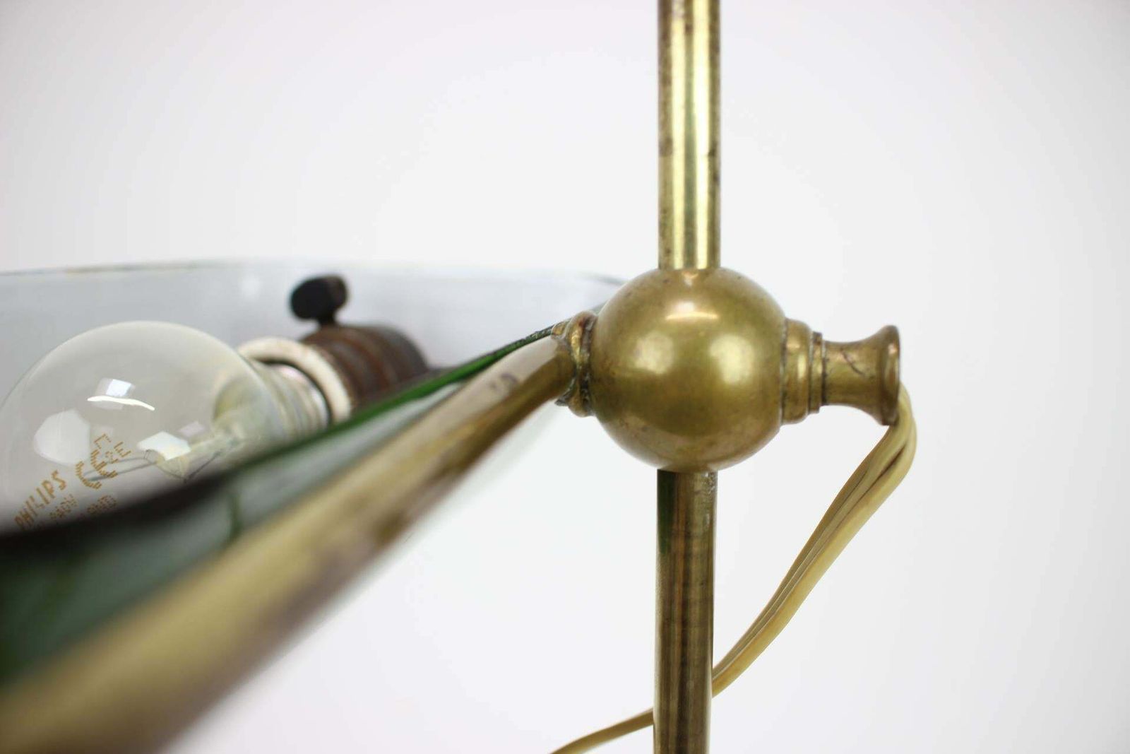 1930's Art Deco Banker Table Lamp , Czechoslovakia photo 336.0