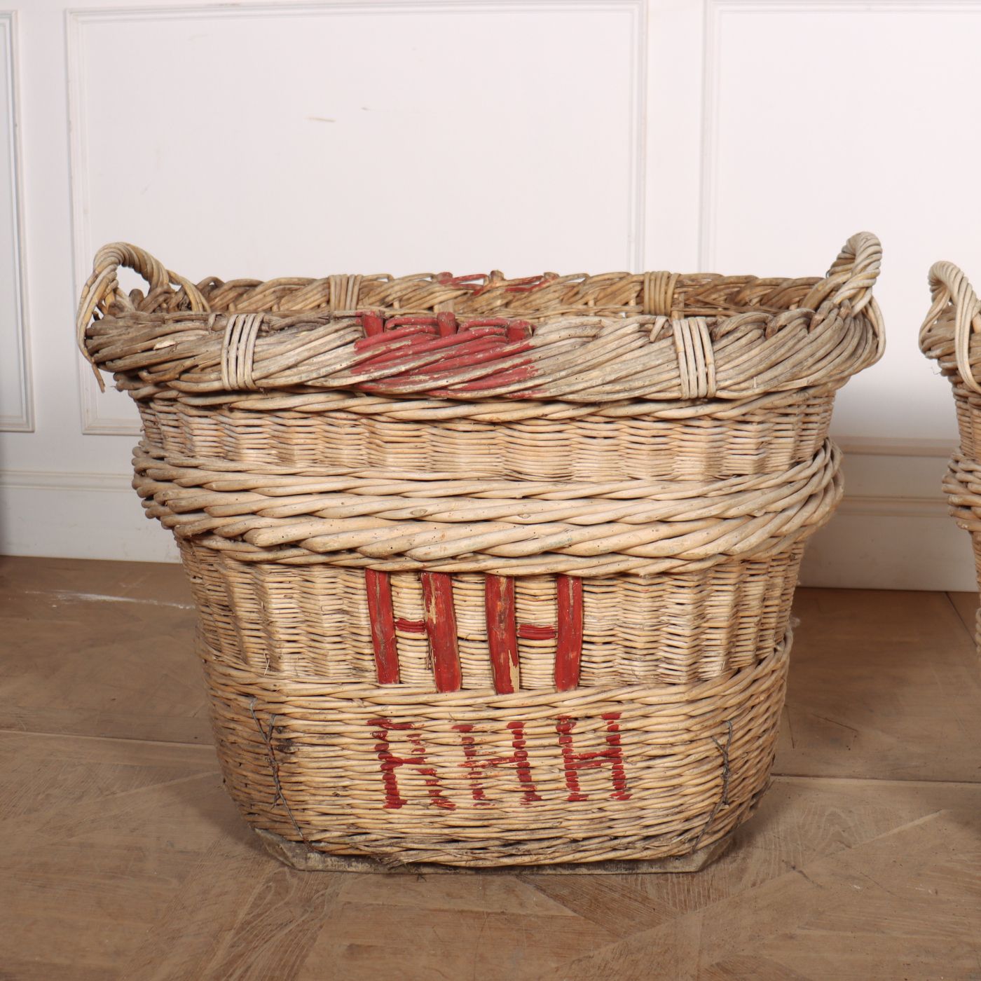 Pair Of French Champagne Baskets photo furniture