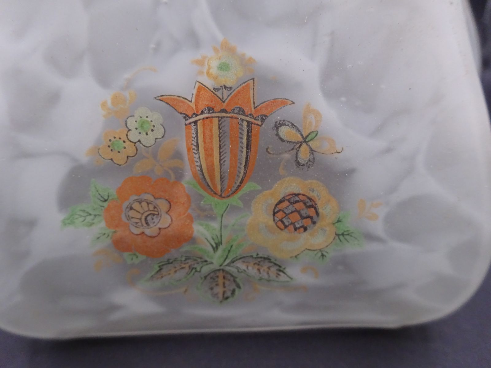 1930s Marbleized Glass Light Shade photo buy