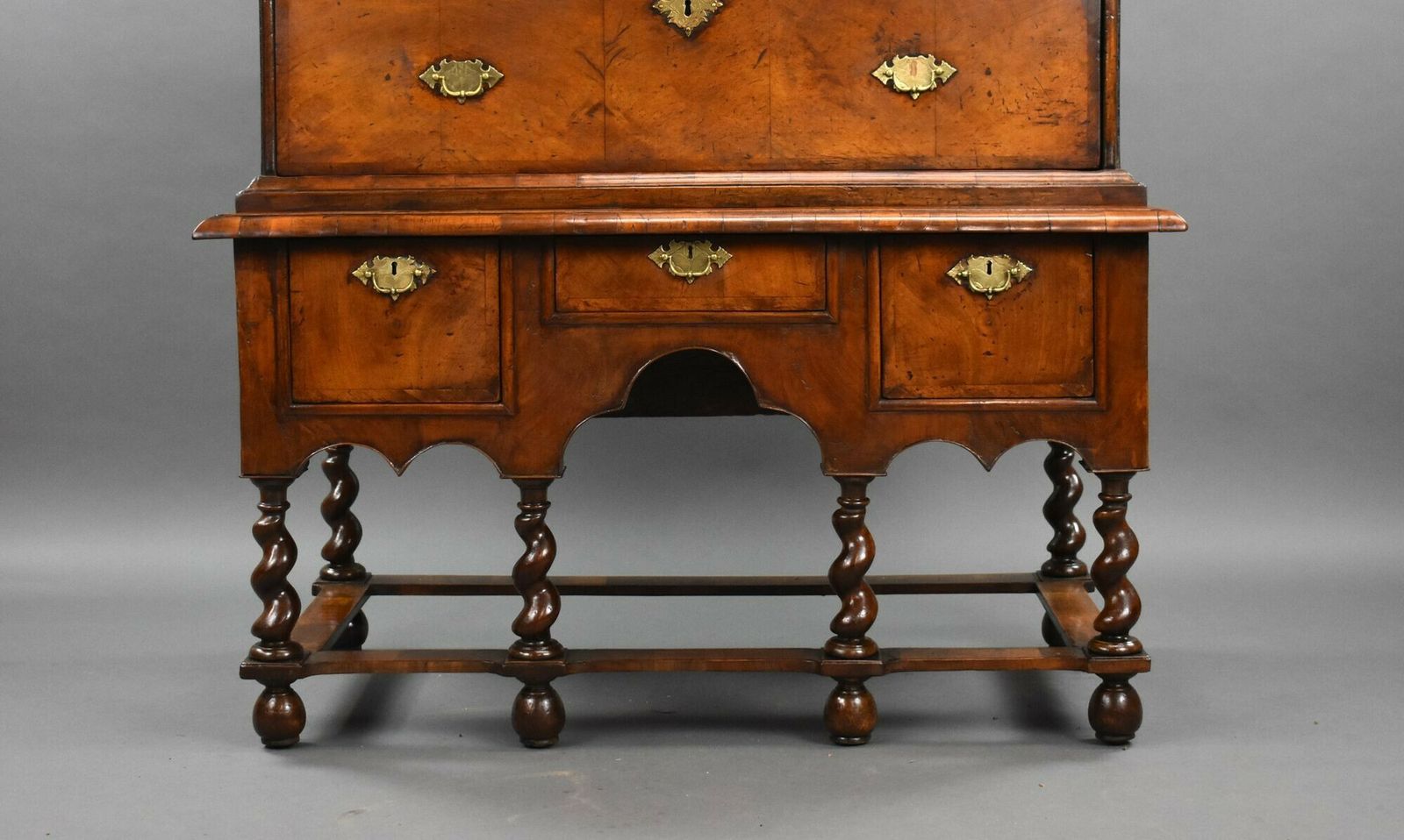 George II Burr Walnut Chest On Stand photo for sale