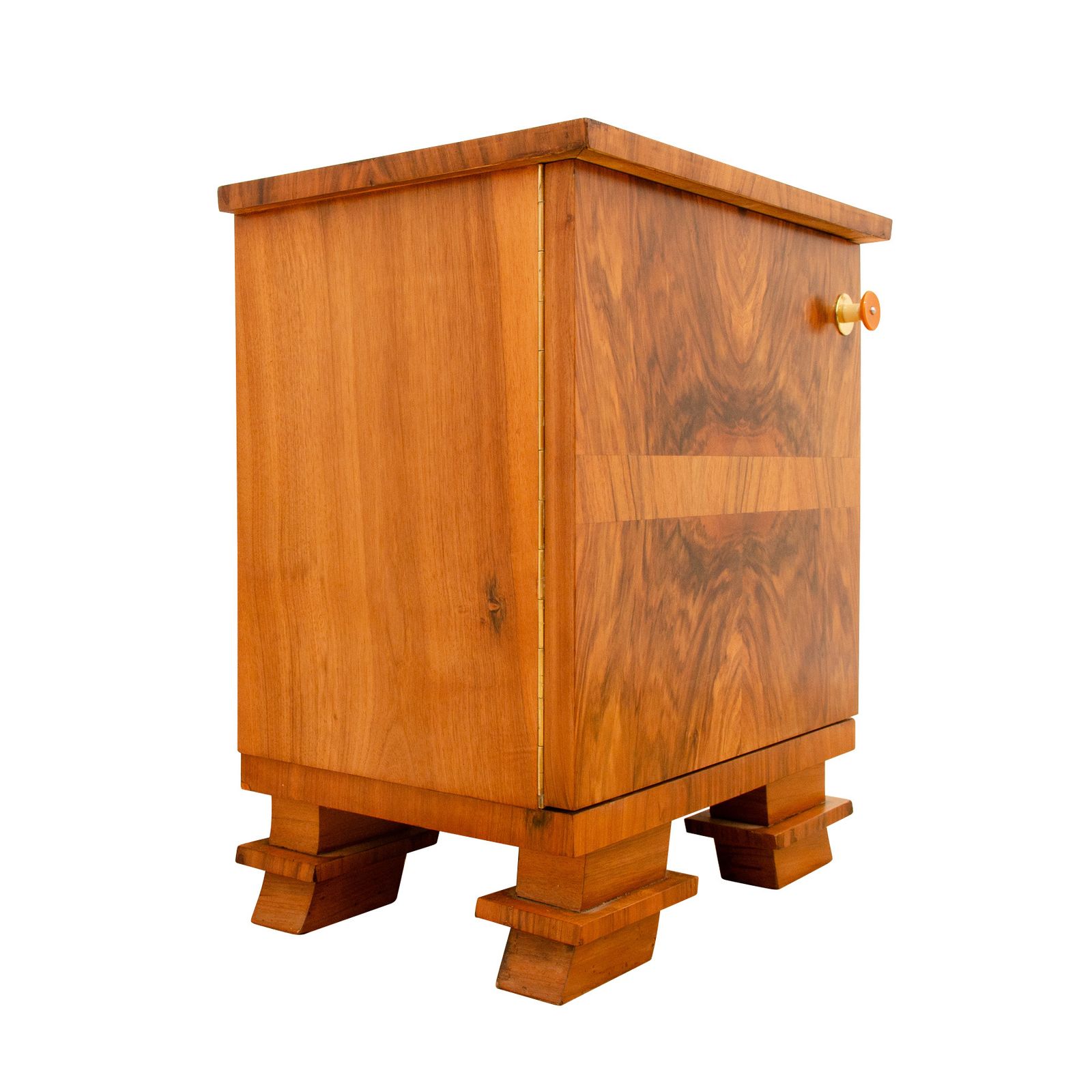 Elegant Fully Renovated Art Deco Night Stand, 1930s, Bohemia