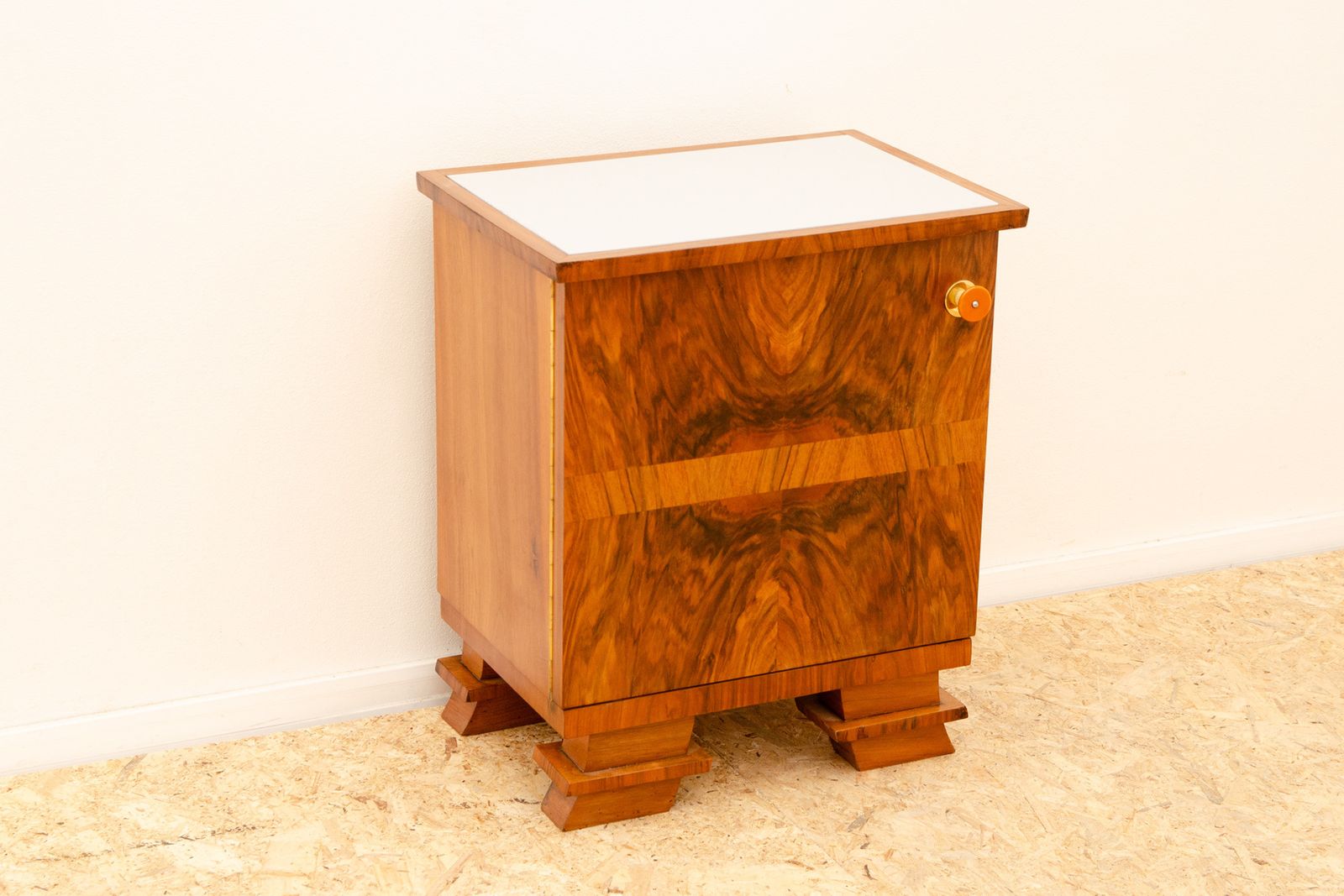 Elegant Fully Renovated Art Deco Night Stand, 1930s, Bohemia photo for sale