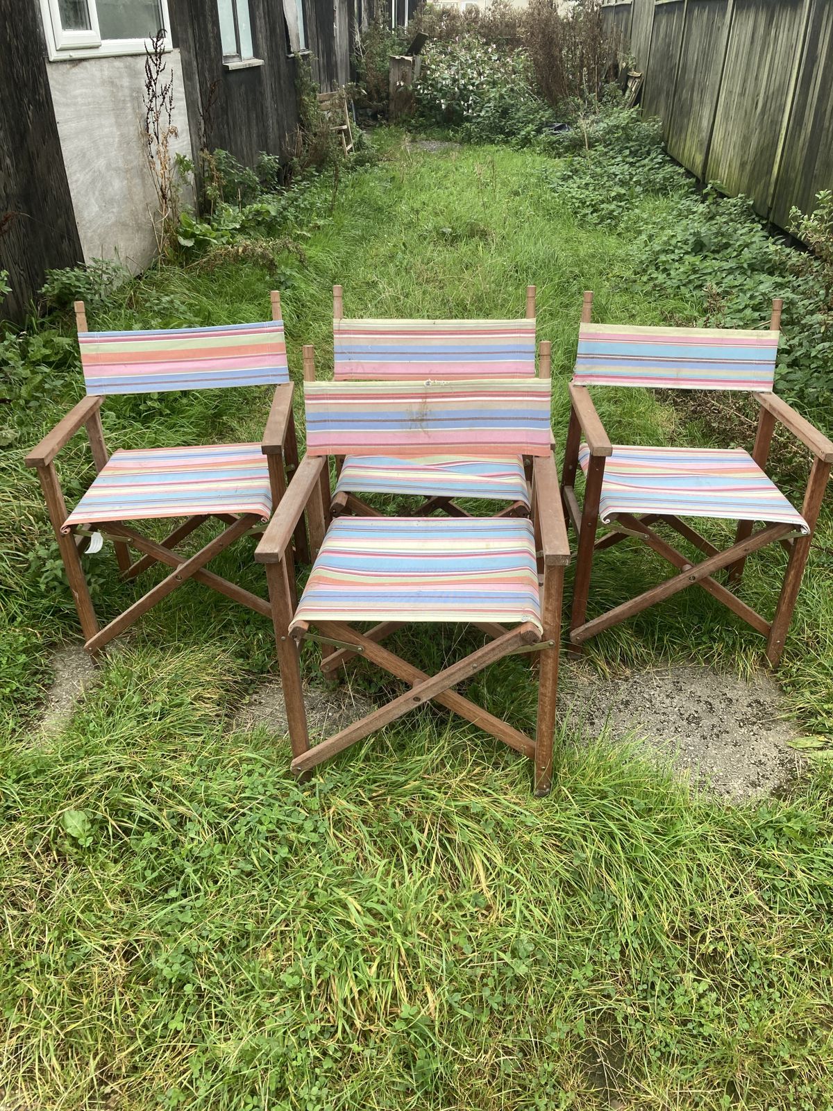 Set Of 4 Vintage Directors Chairs photo for sale
