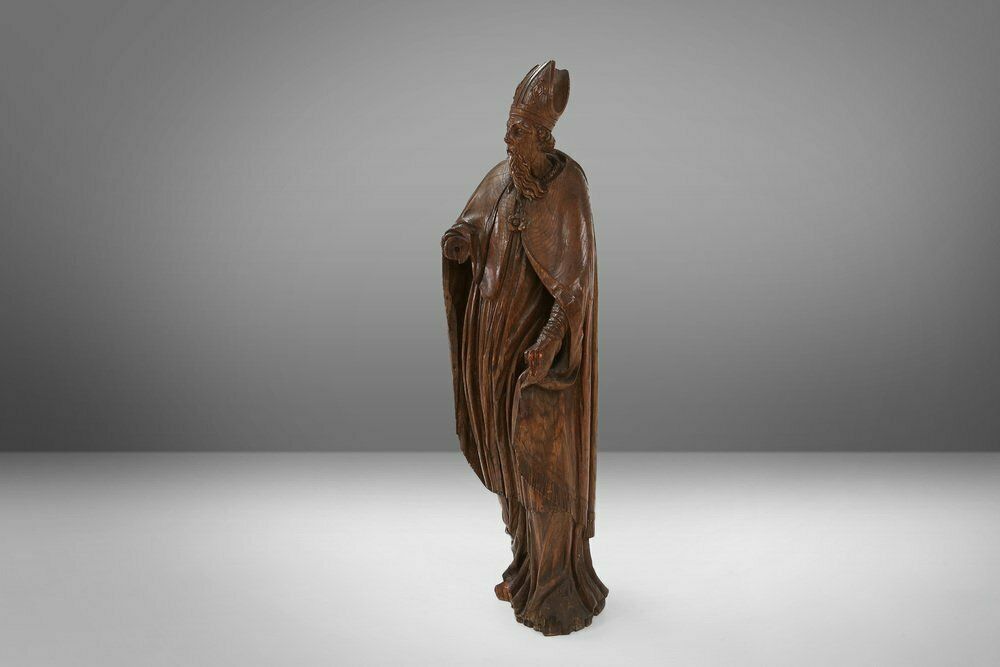 French Artist, Statue Of Saint Eligius, 1550, Wood photo 6581.0