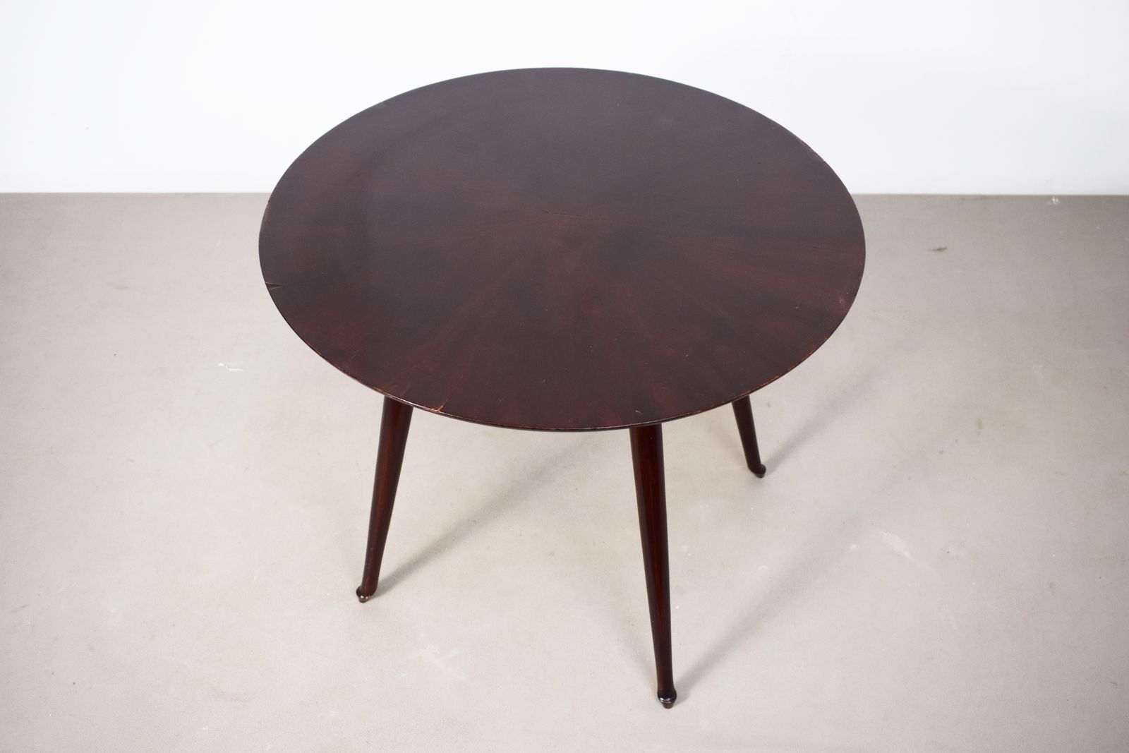 Tavolino Circolare In Legno, Italia, Anni '50 photo furniture