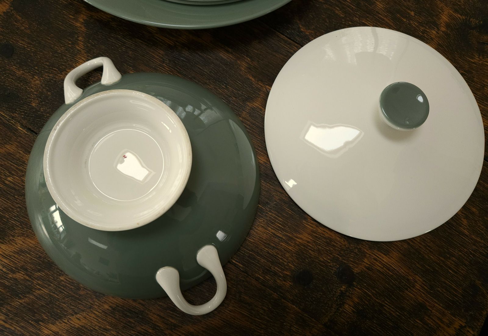 Wedgwood Asia Green Fine Bone China Tureen photo Home Fixtures