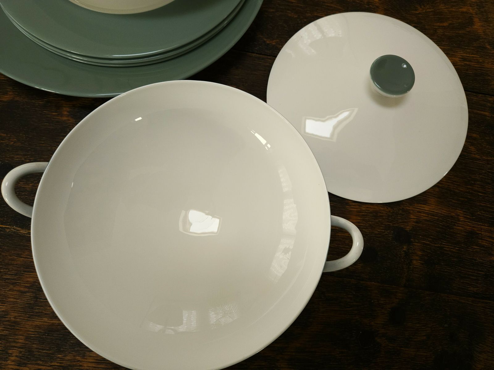 Wedgwood Asia Green Fine Bone China Tureen photo 50.0