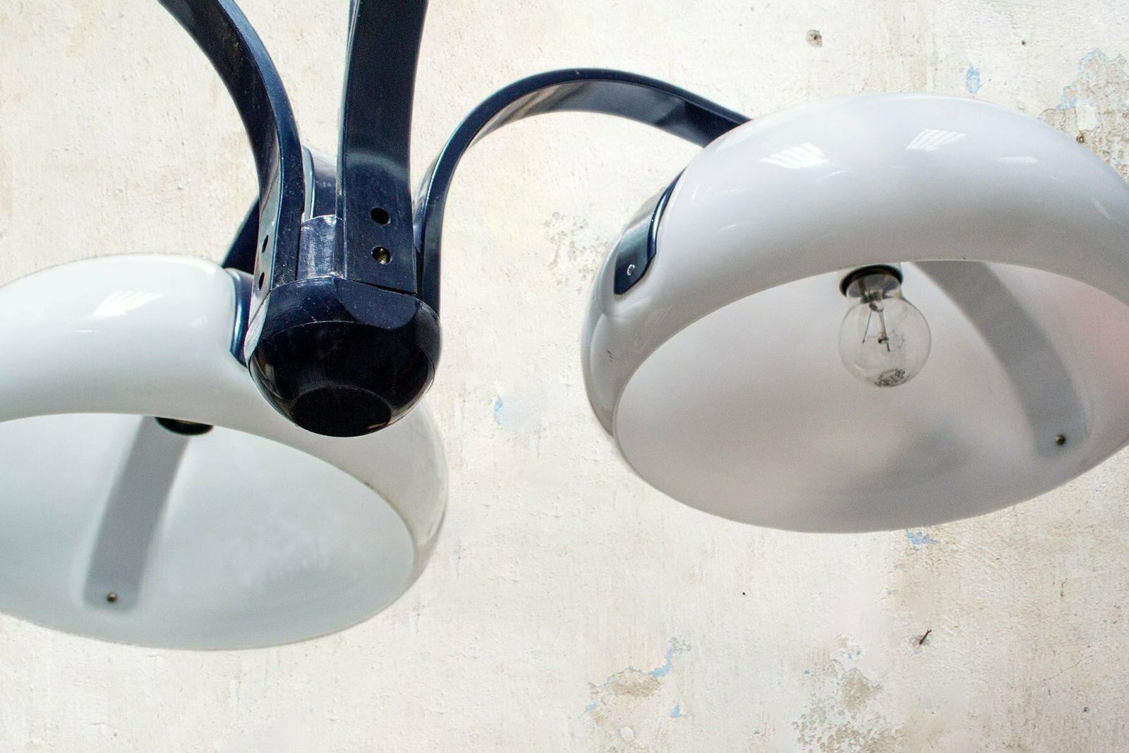 Four Light Chandelier In Acrylic Glass And Lacquered Metal, Italy, 1970s photo furniture