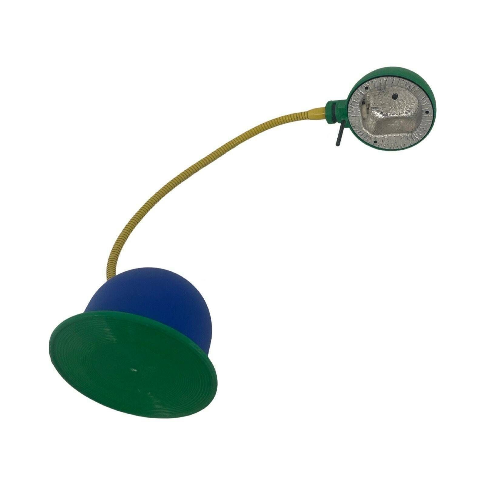 Memphis Style   Stilplast Italy   Desklamp Model 'Halo'   Gooseneck   Multicolor photo vintage