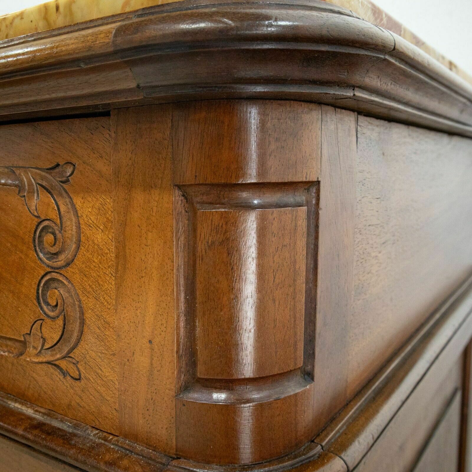 Furniture French Louis XV Style Walnut Chest Of Drawers photo