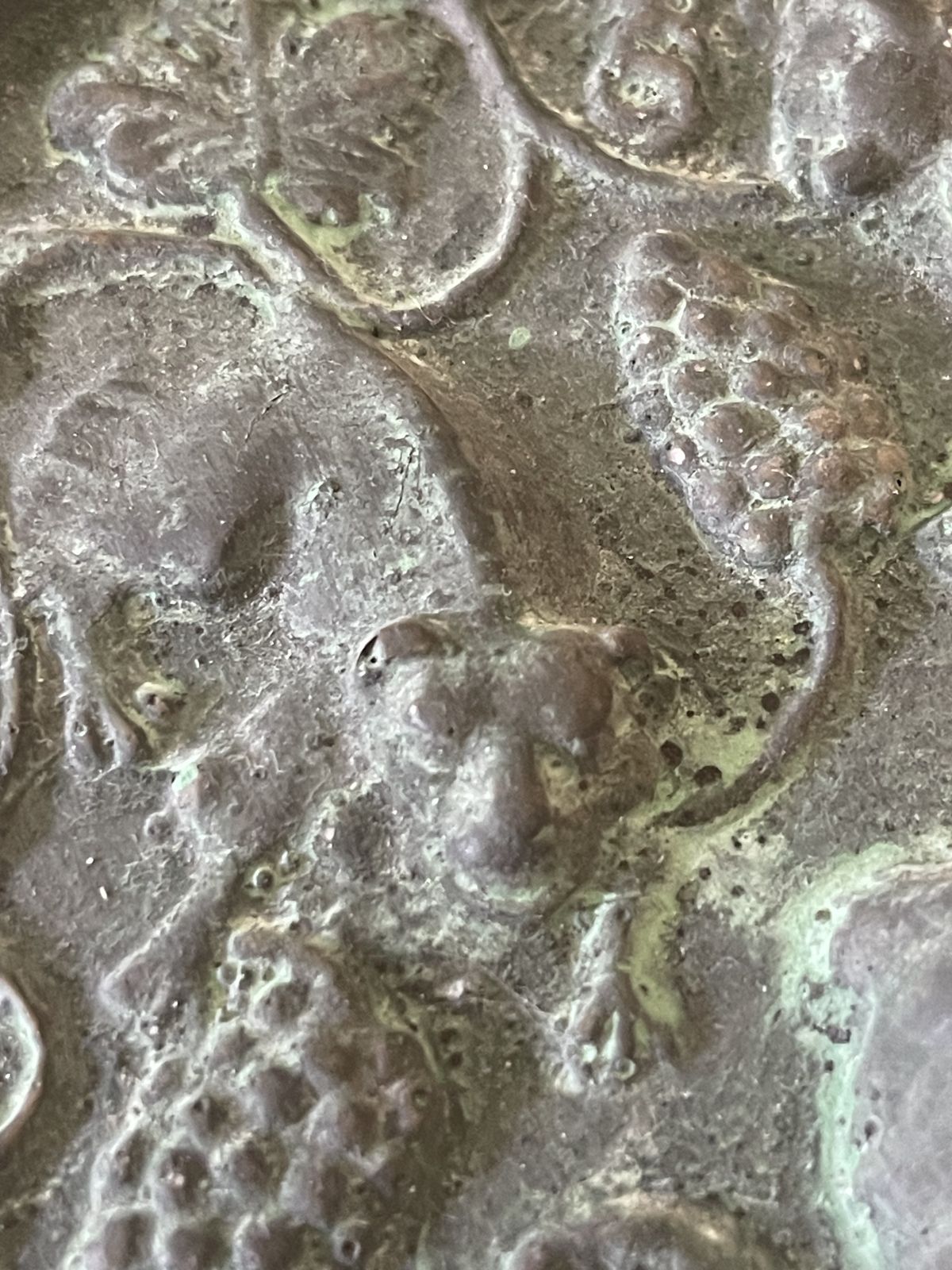Oka 'Verdigris' Resin Circular Plaques Of Mannerist Design From Athelhampton House, Dorset photo Art