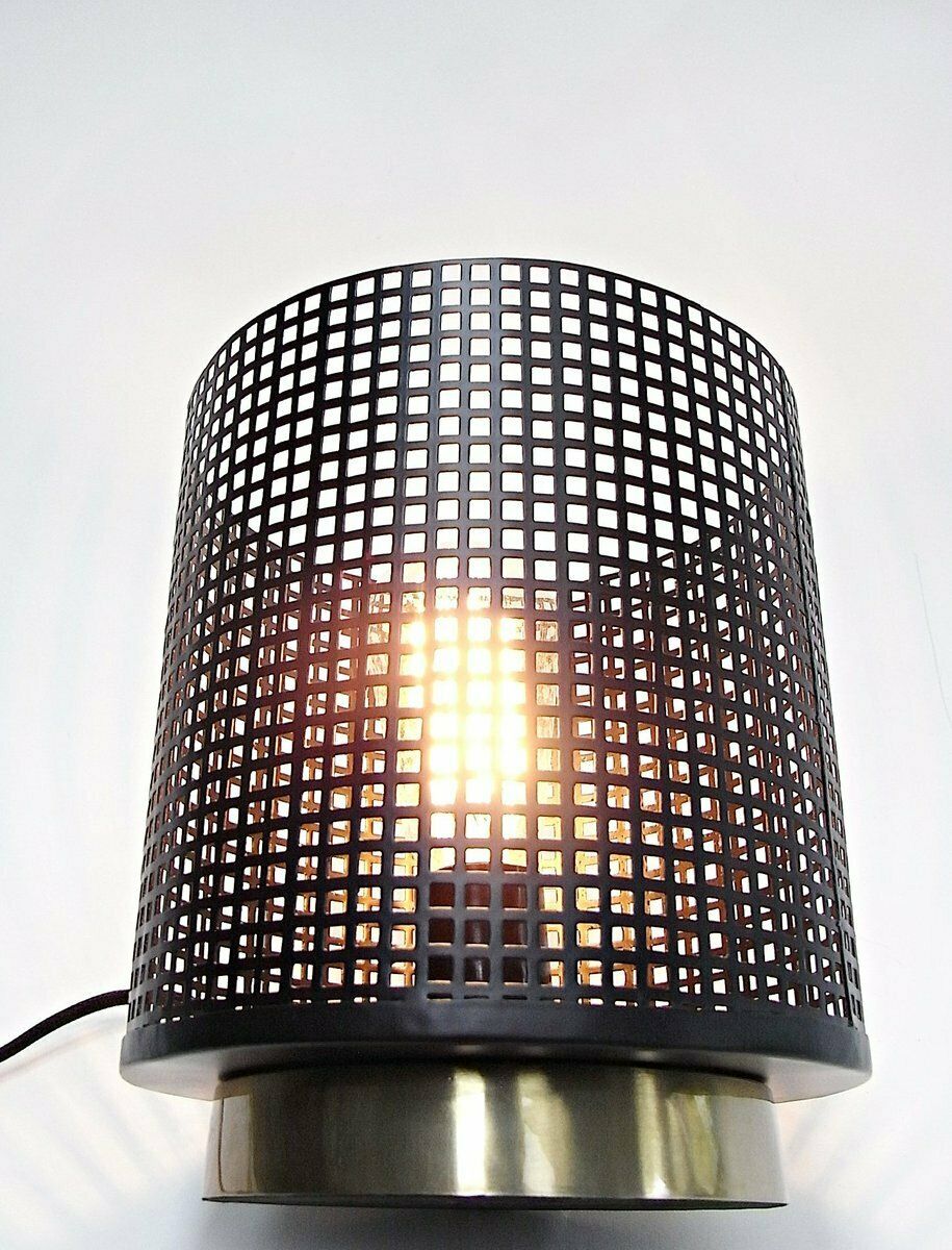 Table Lamp Made Of Steel Mesh With Brass Collar By Gunter Lambert photo furniture