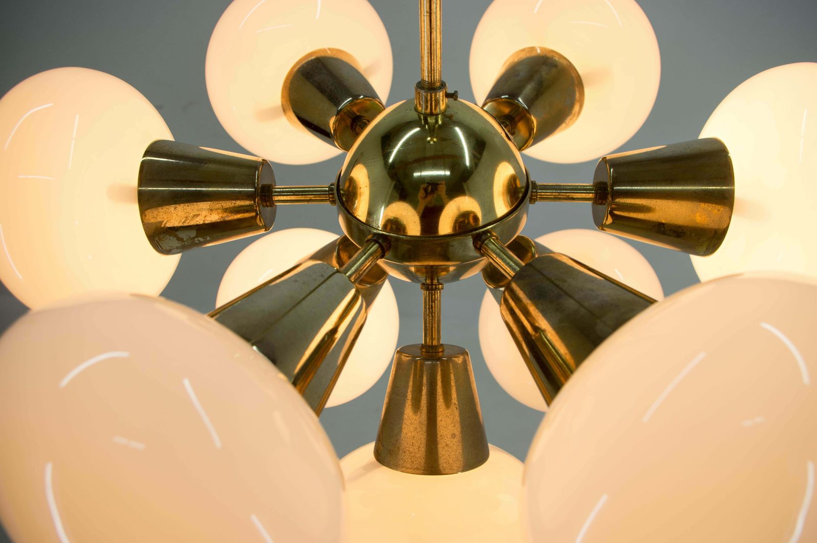 Set Of Two Sputnik Chandeliers By Kamenicky Senov, 1970s photo Lighting