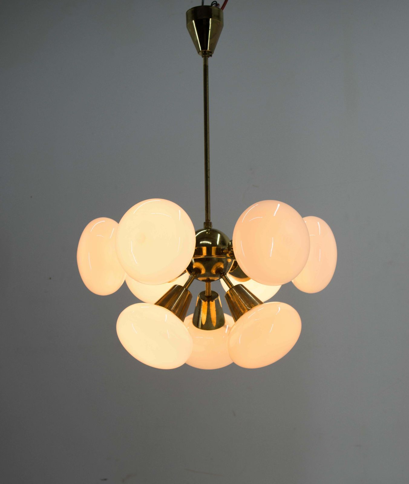 Set Of Two Sputnik Chandeliers By Kamenicky Senov, 1970s photo vintage