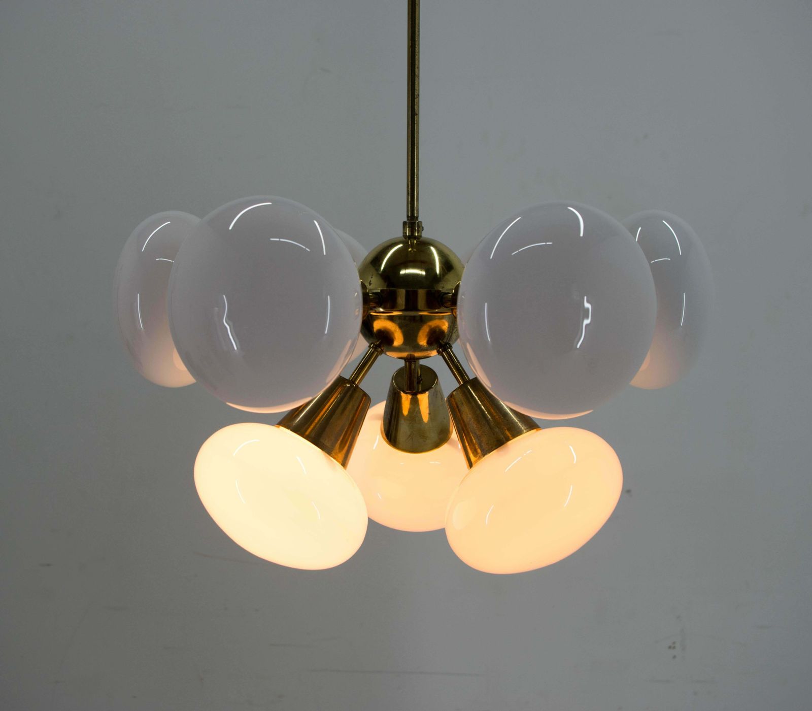 photo buy Set Of Two Sputnik Chandeliers By Kamenicky Senov, 1970s
