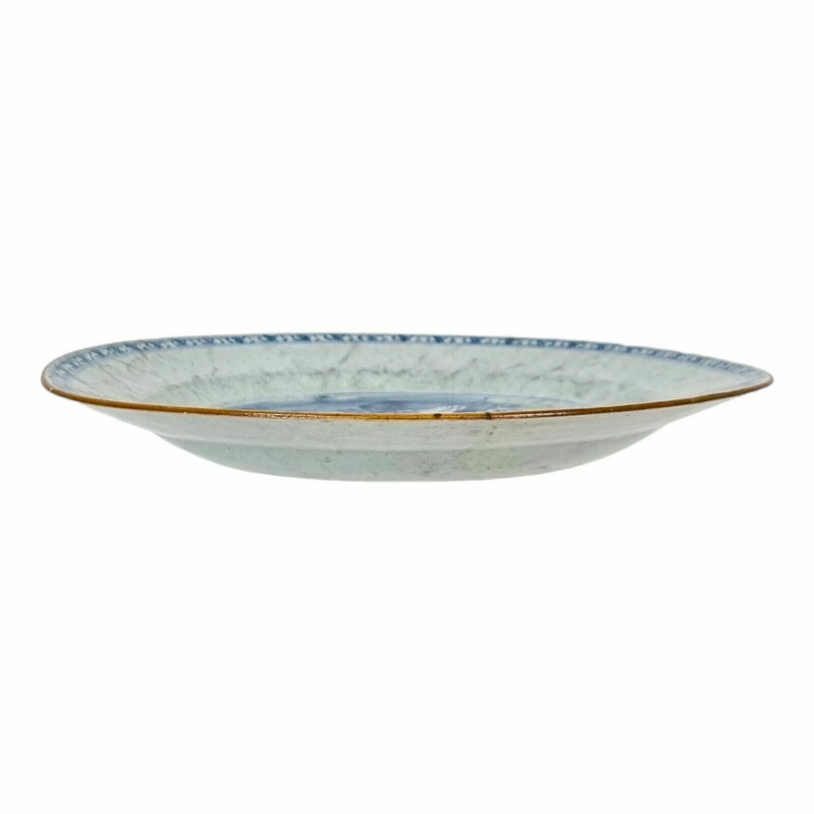 Early 18th Century Yongzheng Chinese Blue And White Porcelain Plate Of Scholars photo Home Decor