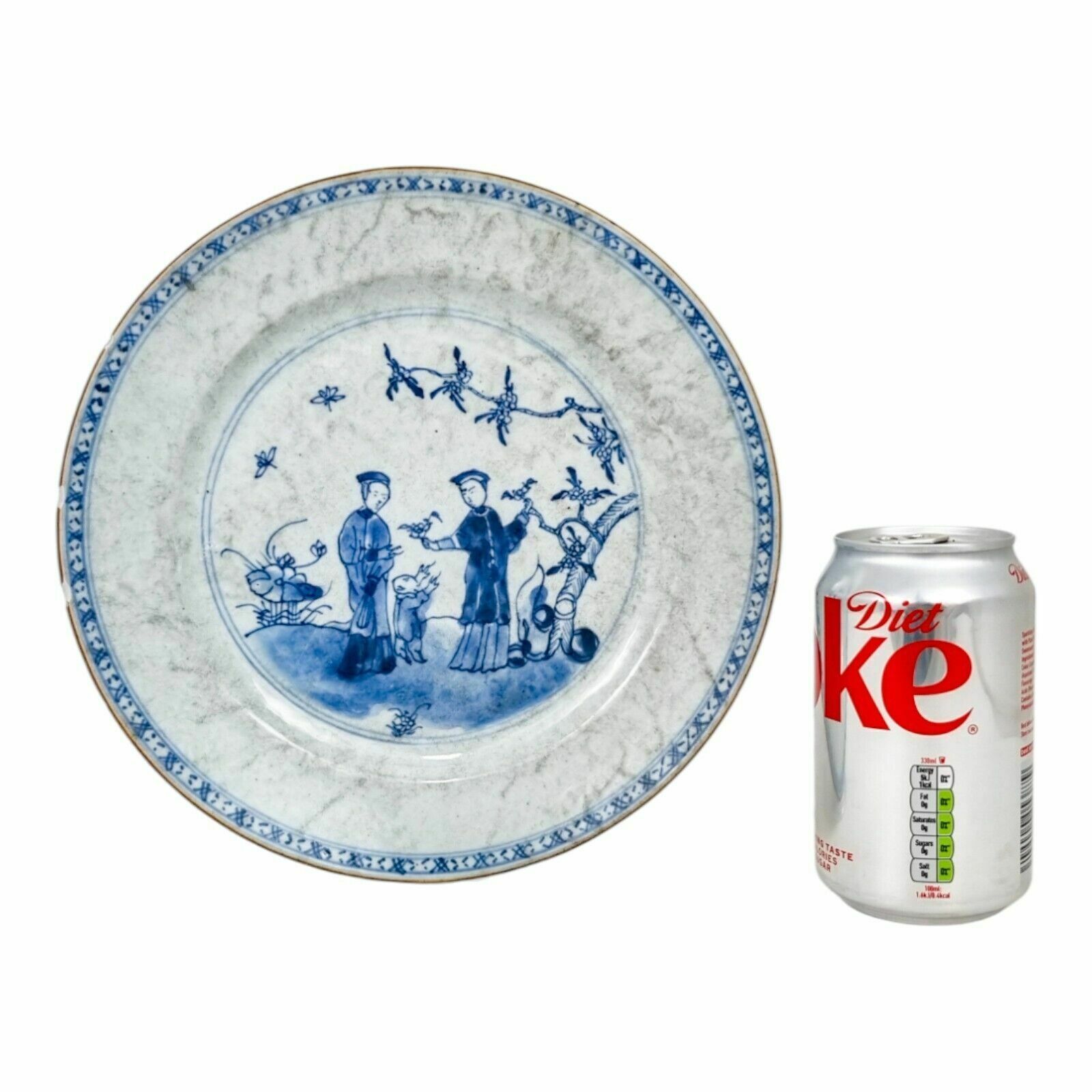 Early 18th Century Yongzheng Chinese Blue And White Porcelain Plate Of Scholars photo 200.0