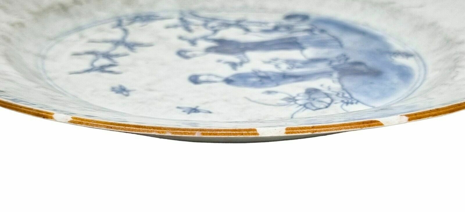 photo furniture Early 18th Century Yongzheng Chinese Blue And White Porcelain Plate Of Scholars