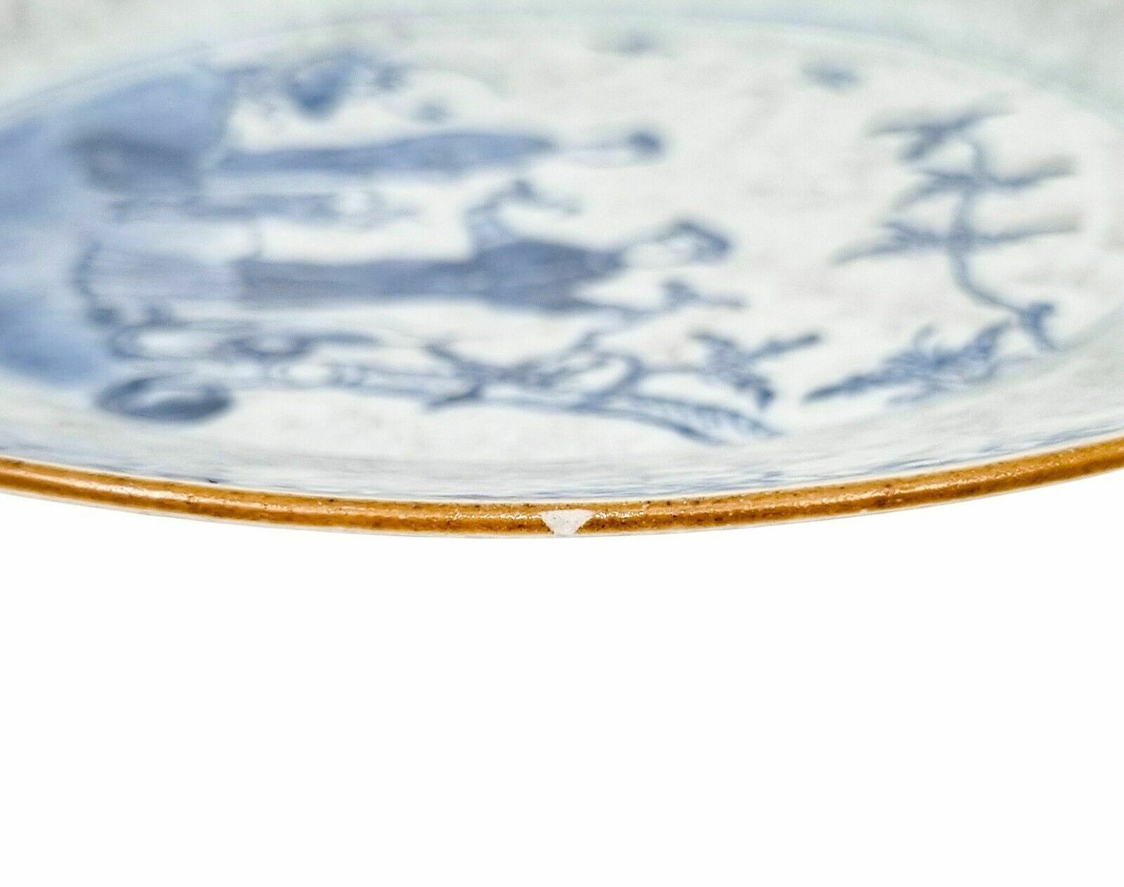 photo for sale Early 18th Century Yongzheng Chinese Blue And White Porcelain Plate Of Scholars