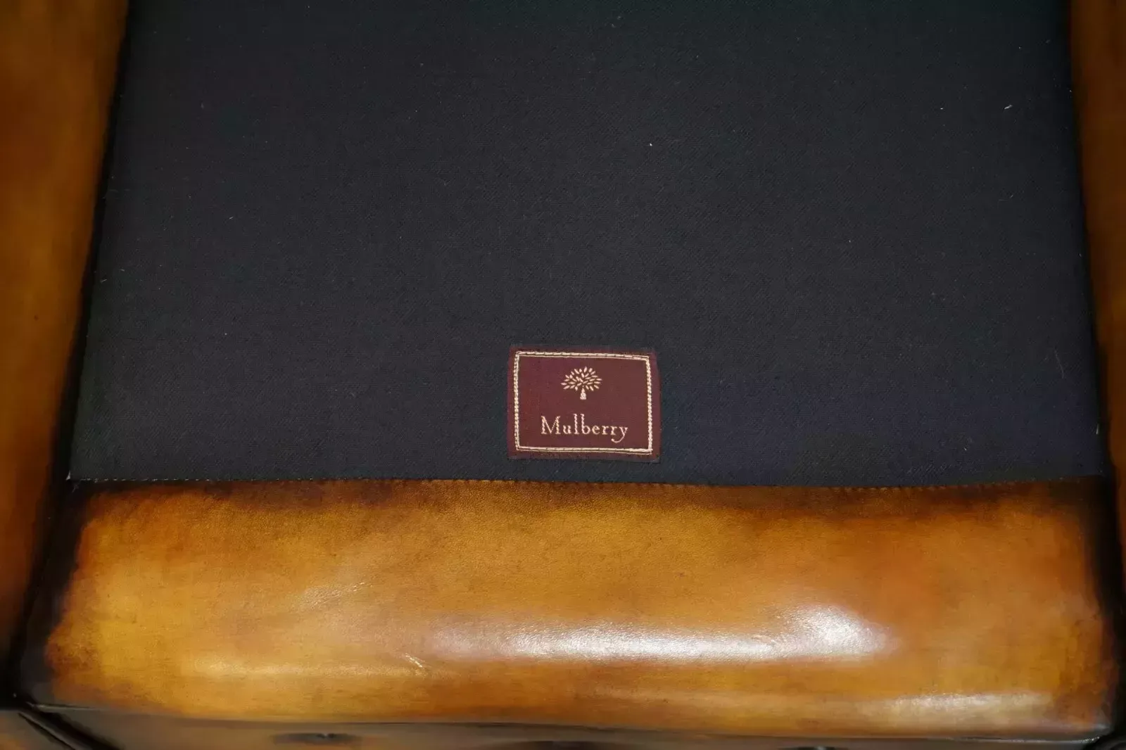 12000.0 Pair Of Brand New Custom Mulberry London Brown Leather Chesterfield Armchairs photo