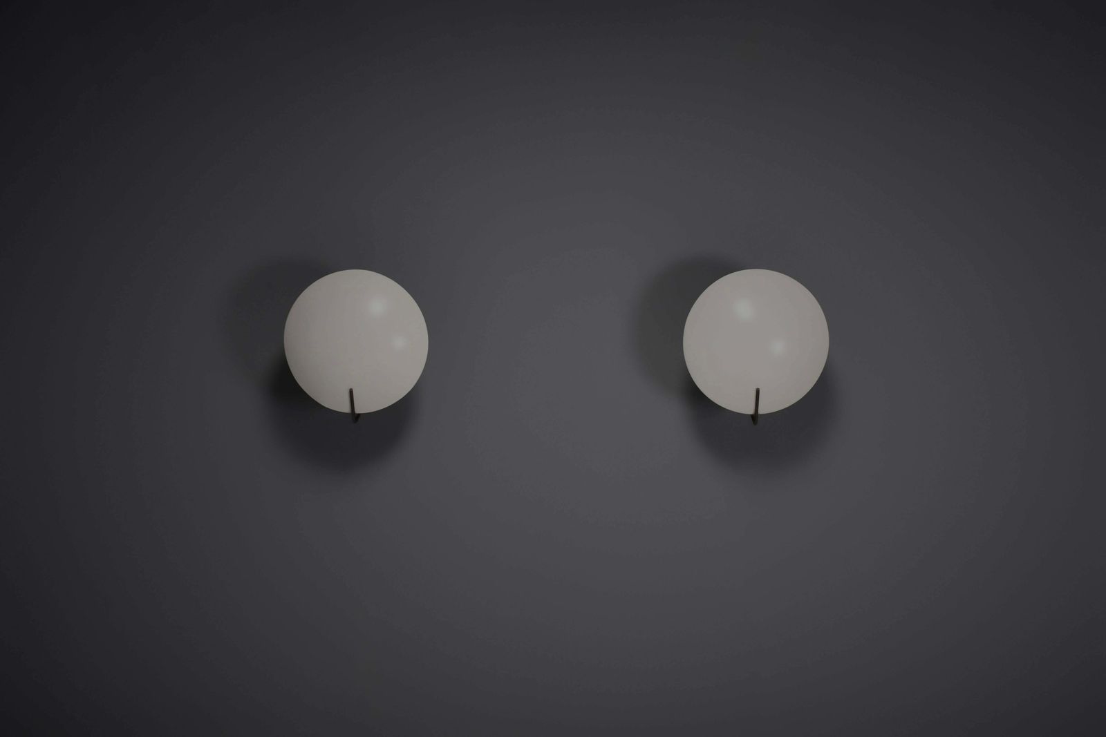 Set Of Two Metal Stilnovo Mod. 232 Sconces Designed By Bruno Gatta, Italy 1962 photo for sale